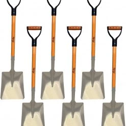 AshmanOnline Ashman Snow Shovel With Large Scoop And Heavy Duty Handle (6 Pack) Garden Tools