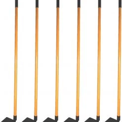 AshmanOnline Ashman Garden Hoe (6 Pack) – Sturdy Hand Tiller – Heavy Duty Blade For Digging, Loosening Soil And Weeding – Equipped With Rubber Grip Handle For A Strong Hold