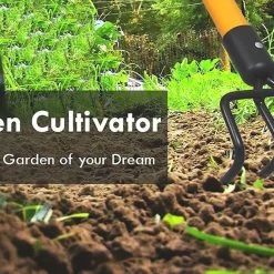 AshmanOnline Ashman Garden Cultivator (2 Pack) – Sturdy Hand Tiller / Cultivator – Heavy Duty Blade For Digging, Loosening Soil And Weeding – Rust Resistant Build.