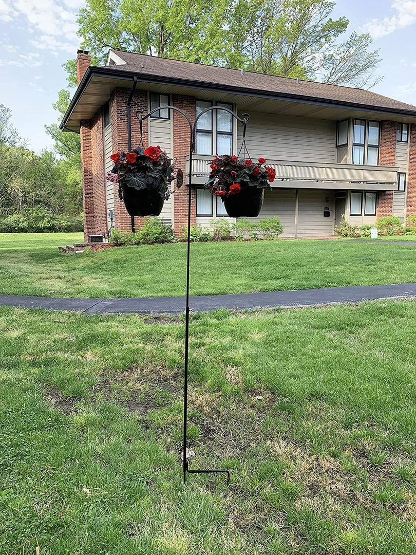 AshmanOnline Shepherd's Hooks Ashman 91 Inch Adjustable Shepherds Hook With Twin Hooks 5/8 Inches Thick, (1 Pack Regular) Super Strong, Rust Resistant Steel Hook. 7 AshmanOnline Shepherd's Hooks Ashman 91 Inch Adjustable Shepherds Hook With Twin Hooks 5/8 Inches Thick, (1 Pack Regular) Super Strong, Rust Resistant Steel Hook.