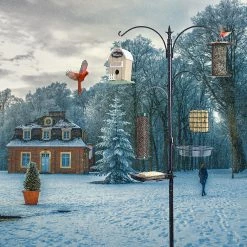 Ashman Online Ashman Premium Bird Feeding Station 92 Inches Tall – 22" Wide X 92" Tall – 4 Hangers Along With Bird Bath Tray, Mesh Tray – 5 Pronged Base Support. 11 Ashman Online Ashman Premium Bird Feeding Station 92 Inches Tall – 22