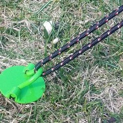 Ashman Products Ground Anchors Ashman 16 Inch Spiral Ground Anchor Green Color - Ideal For Securing Animals, Tents, Canopies, Sheds, Car Ports, Swing Sets, 44 Count