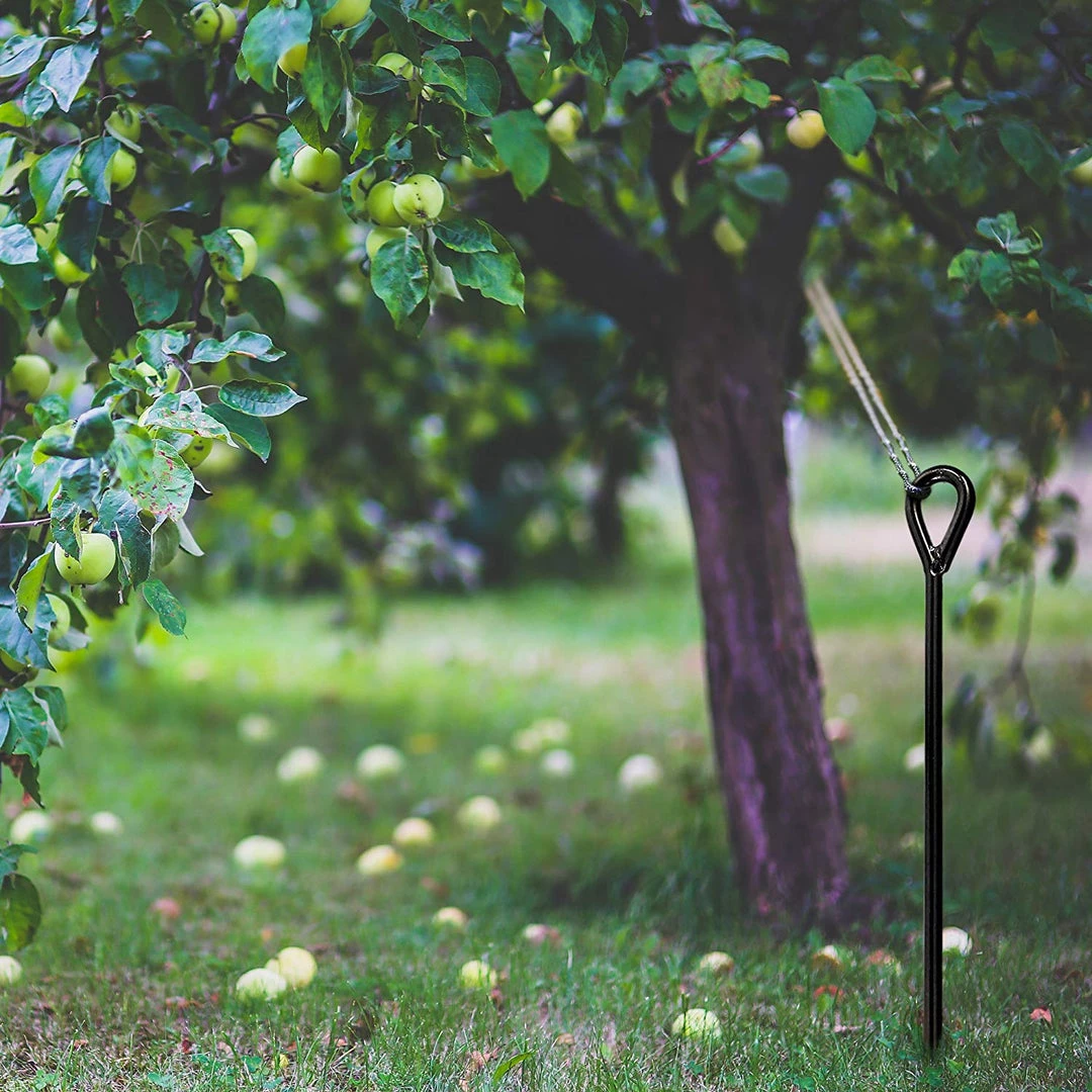 AshmanOnline Ashman Black Ground Anchor (8 Pack) 15 Inches In Length And 10MM Thick In Diameter With 25 Feet Of Rope Ground Anchors 4 AshmanOnline Ashman Black Ground Anchor (8 Pack) 15 Inches In Length And 10MM Thick In Diameter With 25 Feet Of Rope Ground Anchors