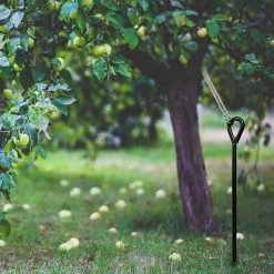 Ashman Garden Decor Ashman Black Ground Anchor 200 Pieces 15 Inches In Length And 10MM In Diameter