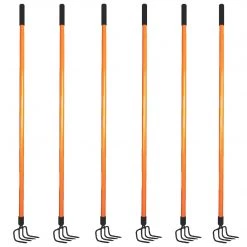 AshmanOnline Ashman Garden Cultivator (6 Pack) – Sturdy Hand Tiller / Cultivator – Heavy Duty Blade For Digging, Loosening Soil And Weeding – Rust Resistant Build.