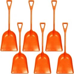 AshmanOnline Ashman Plastic Snow Shovel With Durable Multi-Purpose Snow Plastic Shovel. (6 Pack)
