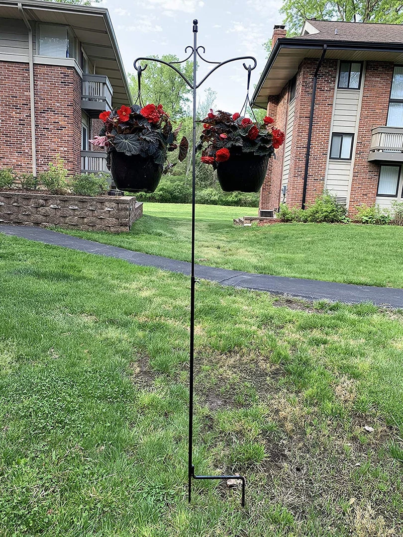 AshmanOnline Shepherd's Hooks Ashman 91 Inch Adjustable Shepherds Hook With Twin Hooks 5/8 Inches Thick, (1 Pack) Super Strong, Rust Resistant Steel Hook. 10 AshmanOnline Shepherd's Hooks Ashman 91 Inch Adjustable Shepherds Hook With Twin Hooks 5/8 Inches Thick, (1 Pack) Super Strong, Rust Resistant Steel Hook.