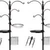 Ashman Online Ashman Deluxe Premium Bird Feeding Station, 22" Wide X 91" Tall (82 Inch Above Ground) Black, Multi Feeder Hanging Kit & Bird Bath For Attracting Wild Birds, Birdfeeder & Planter Hanger (2 Pack) 1 Ashman Online Ashman Deluxe Premium Bird Feeding Station, 22" Wide X 91" Tall (82 Inch Above Ground) Black, Multi Feeder Hanging Kit & Bird Bath For Attracting Wild Birds, Birdfeeder & Planter Hanger (2 Pack)