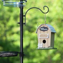 Ashman Online Ashman Deluxe Premium Bird Feeding Station, 22" Wide X 91" Tall (82 Inch Above Ground) Black, Multi Feeder Hanging Kit & Bird Bath For Attracting Wild Birds, Birdfeeder & Planter Hanger (2 Pack) 10 Ashman Online Ashman Deluxe Premium Bird Feeding Station, 22