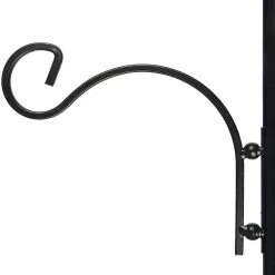 Ashman Online Ashman Deluxe Premium Bird Feeding Station, 22" Wide X 91" Tall (82 Inch Above Ground) Black, Multi Feeder Hanging Kit & Bird Bath For Attracting Wild Birds, Birdfeeder & Planter Hanger (2 Pack) 12 Ashman Online Ashman Deluxe Premium Bird Feeding Station, 22