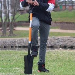 Ashman Online Ashman Drain Spade With Sharp Teeth (6 Pack) - 48 Inches Long Handle Spade With D Handle Grip - Durable Handle With 16 Inch Metal Blade - Multipurpose Premium Quality Orange Shovel. Garden Tools