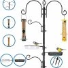 AshmanOnline Deluxe Bird Feeding Station With 2 Bird Feeders Included For Outside - Multi Feeder Pole Stand Kit With 4 Hangers, Bird Bath And 5 Prong Base For Attracting Wild Birds - 22 Inch Wide X 92 Inch. 1 AshmanOnline Deluxe Bird Feeding Station With 2 Bird Feeders Included For Outside - Multi Feeder Pole Stand Kit With 4 Hangers, Bird Bath And 5 Prong Base For Attracting Wild Birds - 22 Inch Wide X 92 Inch.