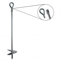 AshmanOnline Ashman Black Ground Anchor 18 Inches In Length And 1/4 Inch In Diameter, Ideal For Securing Animals, Tents, Canopies, Car Ports, Swing Sets (12 Pack) Ground Anchors