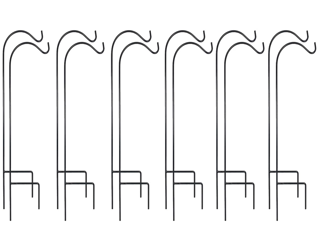 AshmanOnline Ashman 37 Inch 10 MM Shepherd's Hooks, Black, Set Of 12 Made Of Premium Metal For Hanging Bird Feeders, Flower Basket, Christmas Lights. 10 AshmanOnline Ashman 37 Inch 10 MM Shepherd's Hooks, Black, Set Of 12 Made Of Premium Metal For Hanging Bird Feeders, Flower Basket, Christmas Lights.