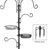 AshmanOnline Ashman Deluxe Bird Feeding Station (1 Pack) Bird Feeders For Outside - Multi Feeder Pole Stand Kit With 4 Hangers, Bird Bath And 3 Prong Base For Attracting Wild Birds - 22 Inch Wide X 92 Inch Tall. 1 AshmanOnline Ashman Deluxe Bird Feeding Station (1 Pack) Bird Feeders For Outside - Multi Feeder Pole Stand Kit With 4 Hangers, Bird Bath And 3 Prong Base For Attracting Wild Birds - 22 Inch Wide X 92 Inch Tall.