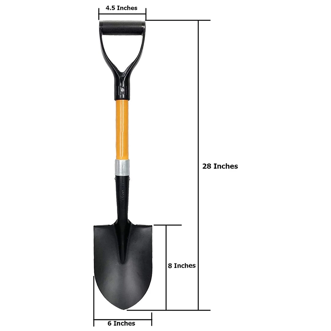 Ashman Online Ashman Round Shovel (Medium) – (1 Pack) – 27 Inches Short Handle Round Shovel With D Handle Grip | Fiber Glass Handle With A Sturdy Blade. Garden Tools 13 Ashman Online Ashman Round Shovel (Medium) – (1 Pack) – 27 Inches Short Handle Round Shovel With D Handle Grip | Fiber Glass Handle With A Sturdy Blade. Garden Tools