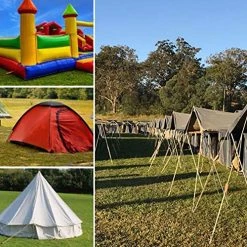 Ashman Online Ashman Black Ground Anchor 15 Inches In Length And 10MM Thick In Diameter, Ideal For Securing Animals, Tents, Canopies - Ground Anchor Drill - 8 Pack Ground Anchors