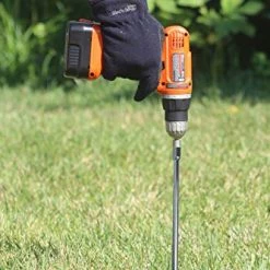 AshmanOnline Ashman Black Ground Anchor 18 Inches In Length And 1/4 Inch In Diameter, Ideal For Securing Animals, Tents, Canopies, Car Ports, Swing Sets (12 Pack) Ground Anchors