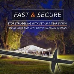 Ashman Online Ashman Black Ground Anchor 15 Inches In Length And 10MM Thick In Diameter, Ideal For Securing Animals, Tents, Canopies - Ground Anchor Drill - 8 Pack Ground Anchors 13 Ashman Online Ashman Black Ground Anchor 15 Inches In Length And 10MM Thick In Diameter, Ideal For Securing Animals, Tents, Canopies - Ground Anchor Drill - 8 Pack Ground Anchors