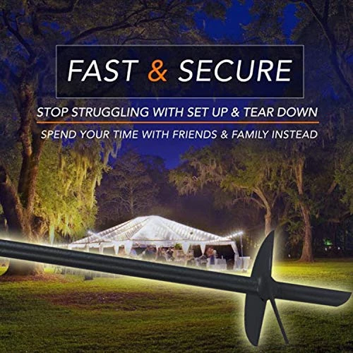Ashman Online Ashman Black Ground Anchor 15 Inches In Length And 10MM Thick In Diameter, Ideal For Securing Animals, Tents, Canopies - Ground Anchor Drill - 8 Pack Ground Anchors 5 Ashman Online Ashman Black Ground Anchor 15 Inches In Length And 10MM Thick In Diameter, Ideal For Securing Animals, Tents, Canopies - Ground Anchor Drill - 8 Pack Ground Anchors