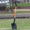 AshmanOnline Ashman Round Shovel (Large) – (1 Pack) – The Round Shovel Has A D Handle Grip With 41 Inches Long Shaft – Heavy Duty Blade With A Shaft Made Of Fiber Glass.