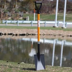 Ashman Garden Decor Sales 30 AshmanOnline Ashman Spade Shovel (1 Pack) - 41 Inches Long With D Handle Grip - Fiber Glass Handle With A Thick Metal Blade, Multipurpose Premium Quality Shovel.