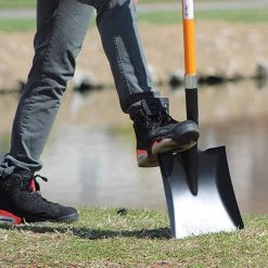 AshmanOnline Ashman Square Shovel (Large) – (6 Pack)– 41 Inches Long D Grip With Durable Handle – Premium Quality Multipurpose Orange Square Shovel With Strong.