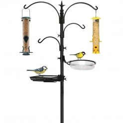 AshmanOnline Premium Bird Feeding Station With 2 Bird Feeders Included For Outside - Multi Feeder Pole Stand Kit With 4 Hangers, Bird Bath And 5 Prong Base For Attracting Wild Birds - 22 Inch Wide X 92 Inch Tall. 19 AshmanOnline Premium Bird Feeding Station With 2 Bird Feeders Included For Outside - Multi Feeder Pole Stand Kit With 4 Hangers, Bird Bath And 5 Prong Base For Attracting Wild Birds - 22 Inch Wide X 92 Inch Tall.